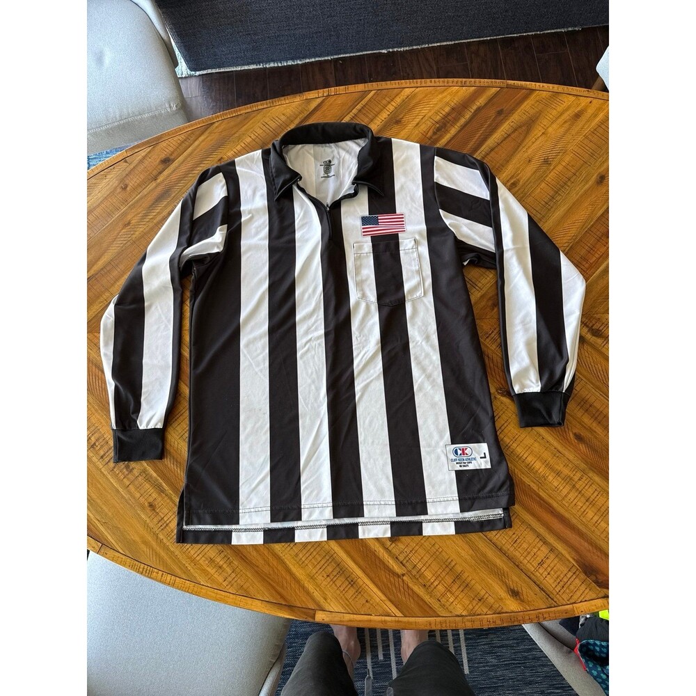 Cliff Keen Referee Jersey L Soccer Official USA Flag